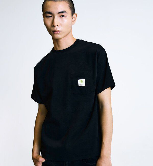 SHIPS「City Ambient Products: スクエアロゴ ポケット Tシャツ」|Tシャツ・カットソー|