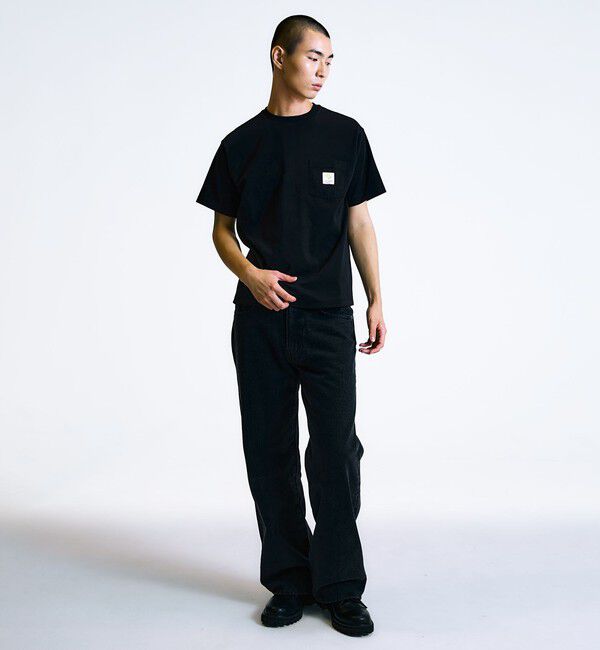SHIPS「City Ambient Products: スクエアロゴ ポケット Tシャツ」|Tシャツ・カットソー|