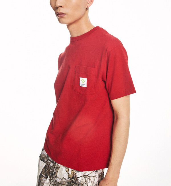 SHIPS「City Ambient Products: スクエアロゴ ポケット Tシャツ」|Tシャツ・カットソー|