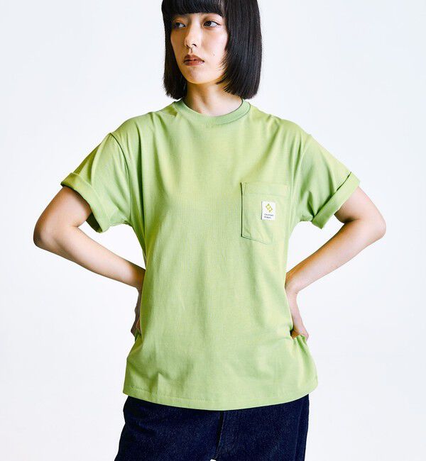 SHIPS「City Ambient Products: スクエアロゴ ポケット Tシャツ」|Tシャツ・カットソー|