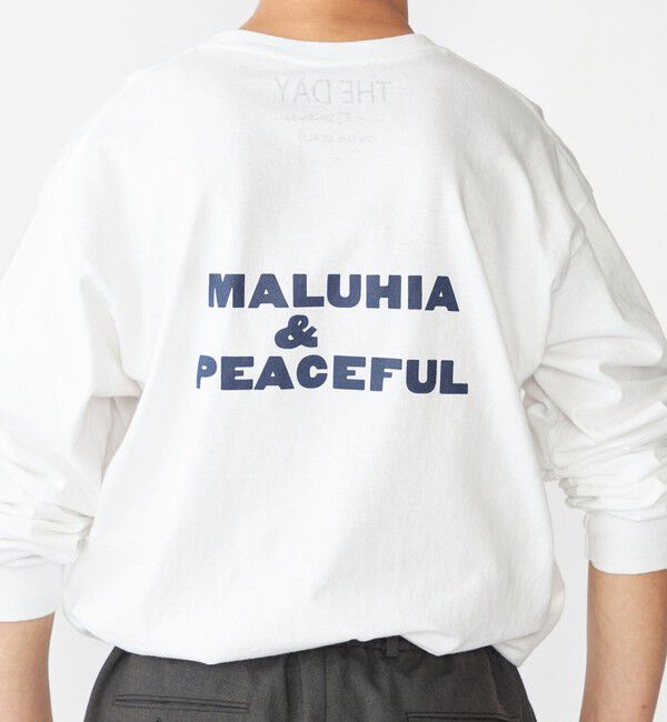 SHIPS「【SHIPS別注】THE DAY ON THE BEACH: プリント ポケット Tシャツ（ロンT）」|Tシャツ・カットソー|