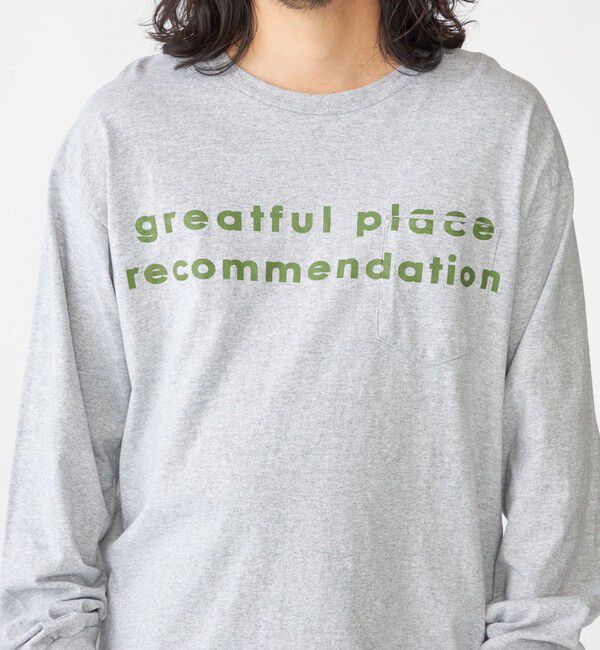 SHIPS「【SHIPS別注】THE DAY ON THE BEACH: プリント ポケット Tシャツ（ロンT）」|Tシャツ・カットソー|