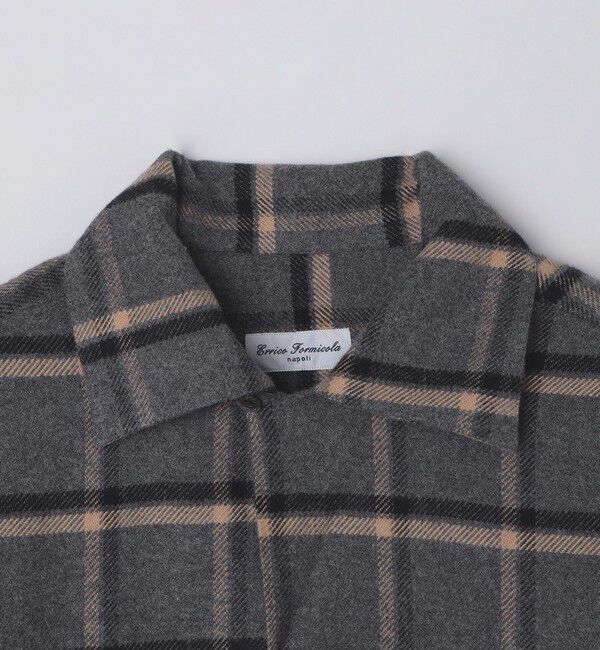 SHIPS「【SHIPS別注】Errico Formicola: ウィンドウペーンチェック オーバーシャツ」|シャツ・ブラウス|