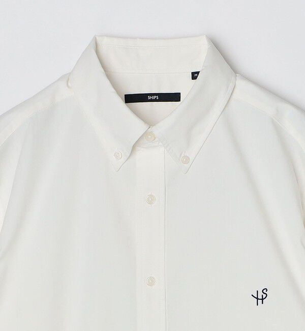 SHIPS「【WEB限定】SHIPS: 防シワ・吸水速乾 Drymix(R)タイプライターミニボタンダウンシャツ」|シャツ・ブラウス|