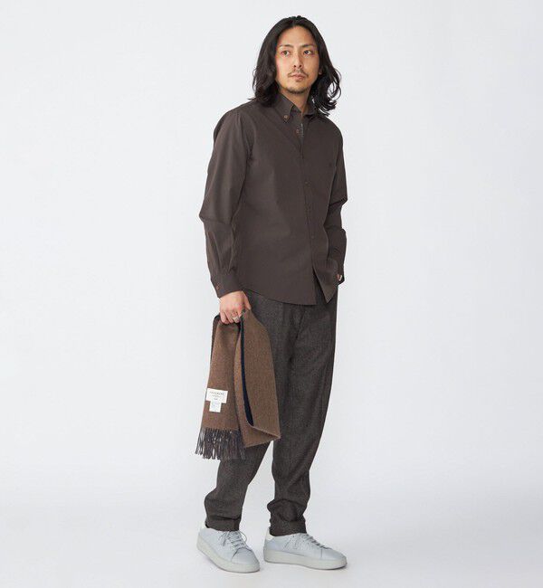 SHIPS「【WEB限定】SHIPS: 防シワ・吸水速乾 Drymix(R)タイプライターミニボタンダウンシャツ」|シャツ・ブラウス|