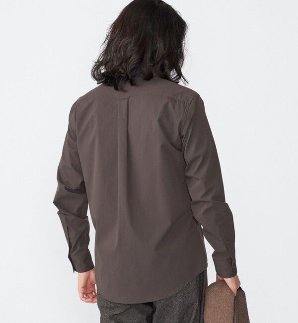 SHIPS「【WEB限定】SHIPS: 防シワ・吸水速乾 Drymix(R)タイプライターミニボタンダウンシャツ」|シャツ・ブラウス|