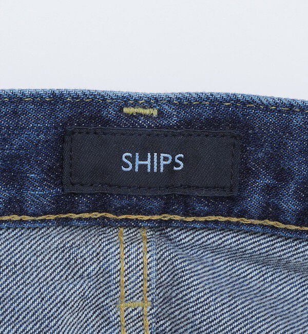 SHIPS「SHIPS: ベーシック 5ポケット ブリーチ デニム パンツ」|デニム|
