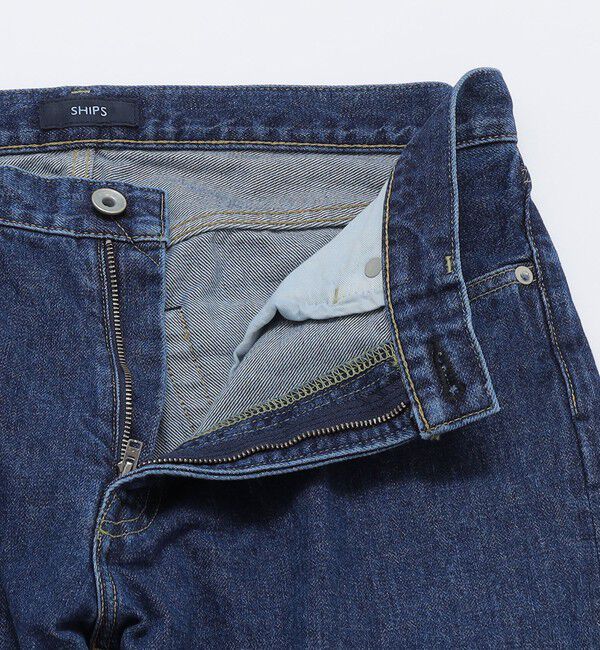 SHIPS「SHIPS: ベーシック 5ポケット ブリーチ デニム パンツ」|デニム|