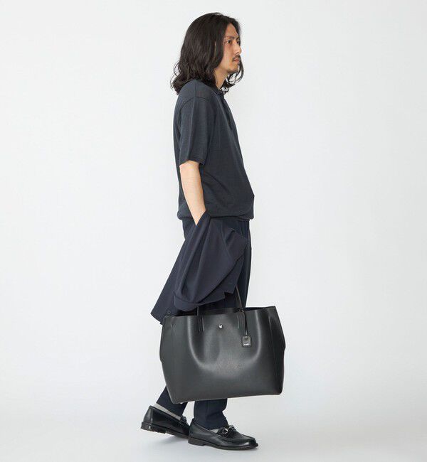 SHIPS「SHIPS:〈手洗い可能〉12ゲージ イタリー リネン ニット ポロ ショートスリーブ」|ポロシャツ|