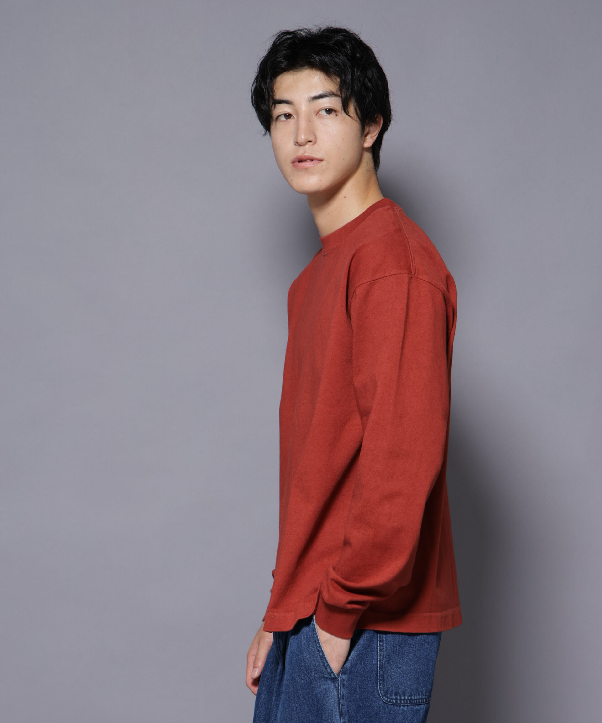 nano･universe「ヘビーオンスワイドプルオーバー 長袖」|Tシャツ・カットソー|