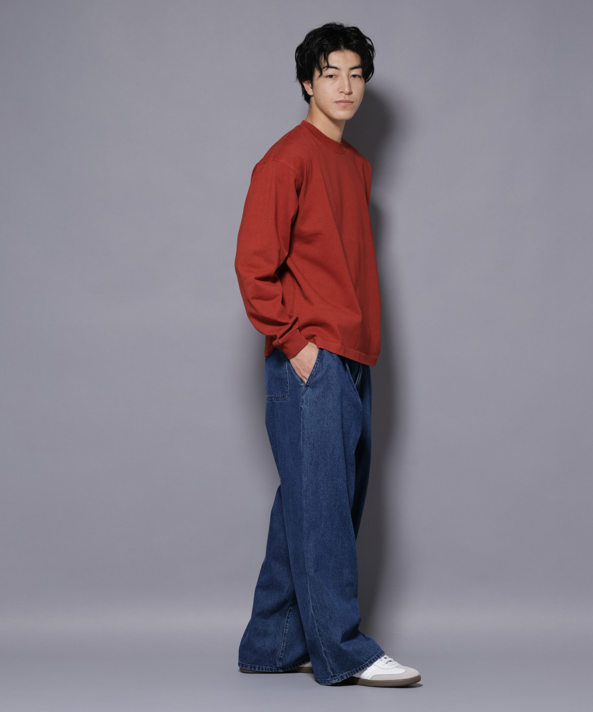 nano･universe「ヘビーオンスワイドプルオーバー 長袖」|Tシャツ・カットソー|