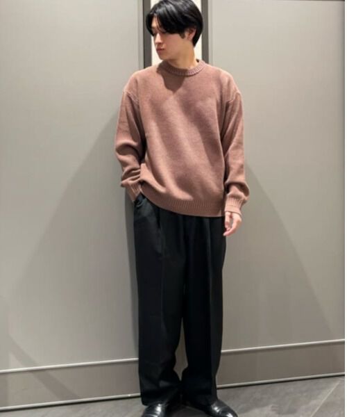 nano･universe「コットンMIXバルキーカノコクルーネックニット」|ニット・セーター|