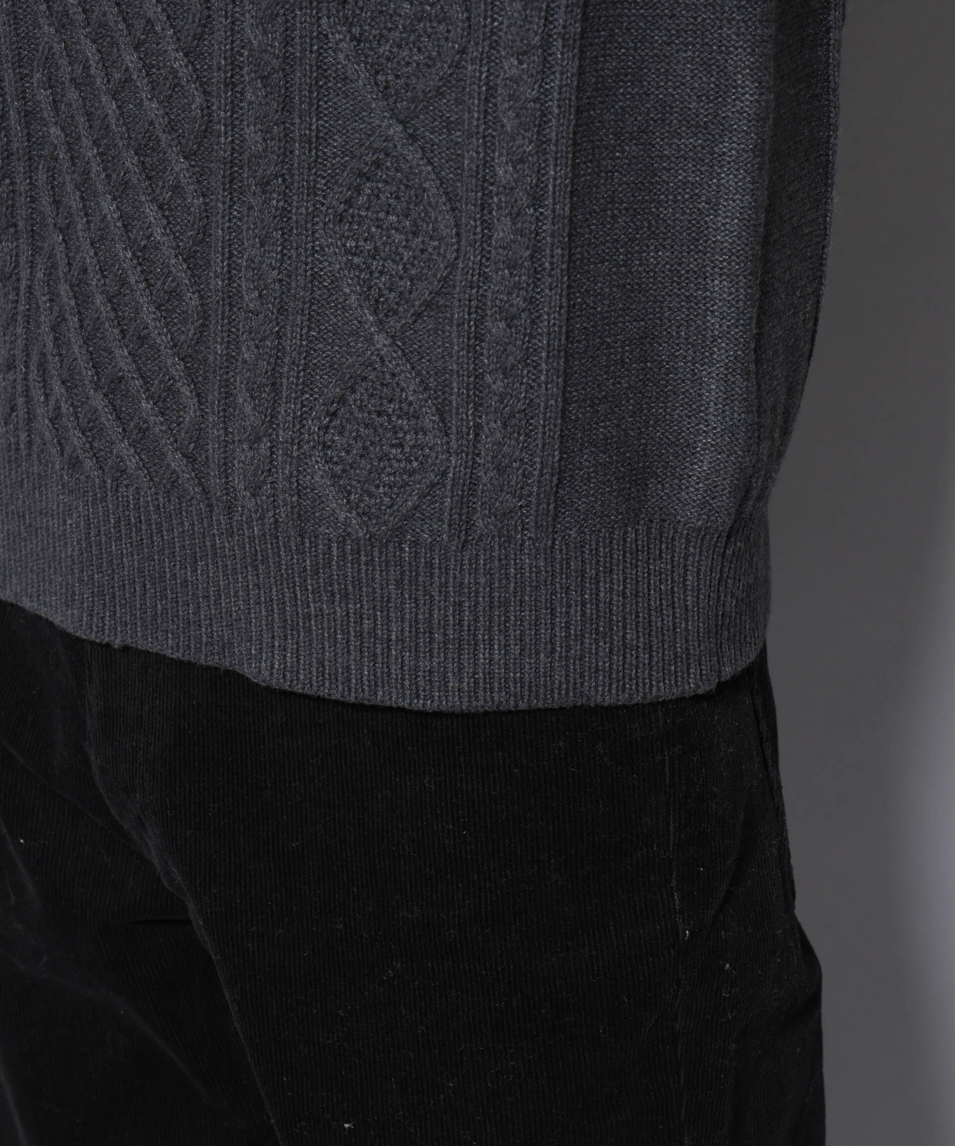 nano･universe「コットンMIXバルキーケーブルニット」|ニット・セーター|