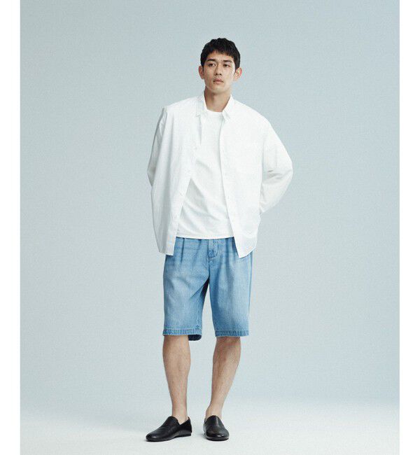 ADAM ET ROPE'「ダメージデニム バギー イージー ショーツ / ADAM ET ROPE' JEANS」|デニム|