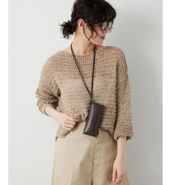  「スエードライクローゲージニット」|ニット・セーター|