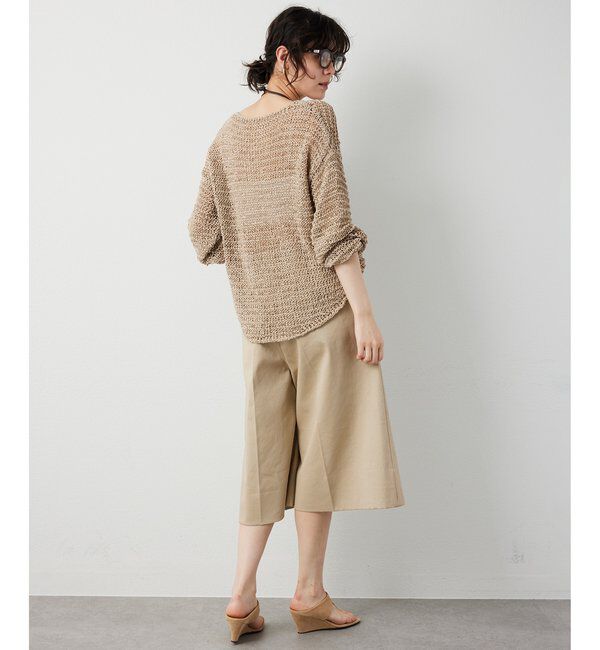  「スエードライクローゲージニット」|ニット・セーター|