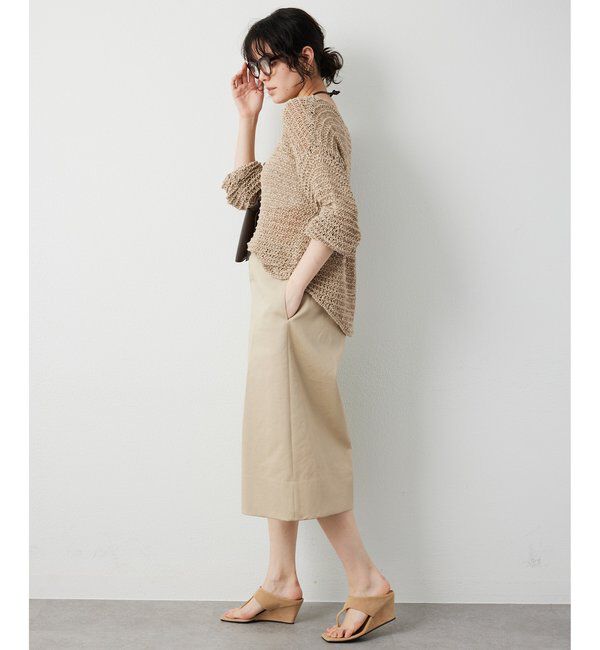  「スエードライクローゲージニット」|ニット・セーター|