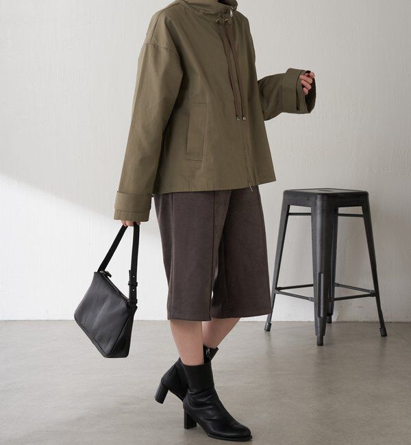  「Q.anos スエードハーフパンツ」|デニム|