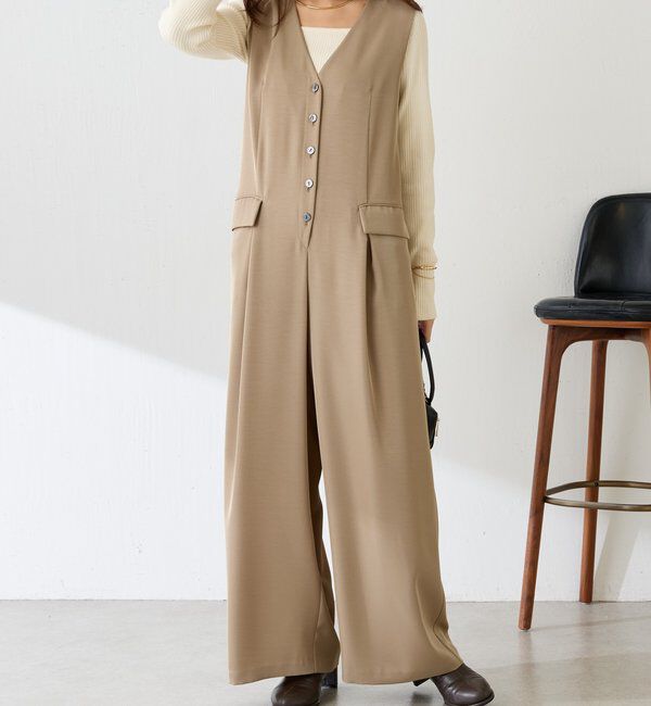  「【スタイルアップ】ベストオールインワン/セレモニー」|ワンピース|