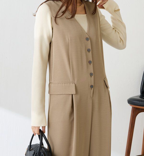  「【スタイルアップ】ベストオールインワン/セレモニー」|ワンピース|