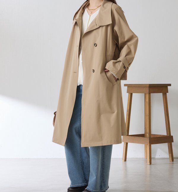  「【手洗いできる/撥水/軽量/ストレッチ】撥水スタンドネックコート」|その他|