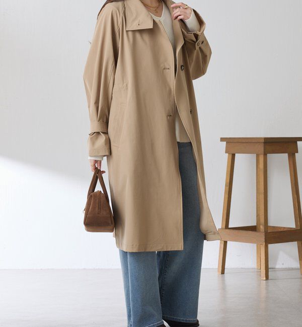  「【手洗いできる/撥水/軽量/ストレッチ】撥水スタンドネックコート」|その他|