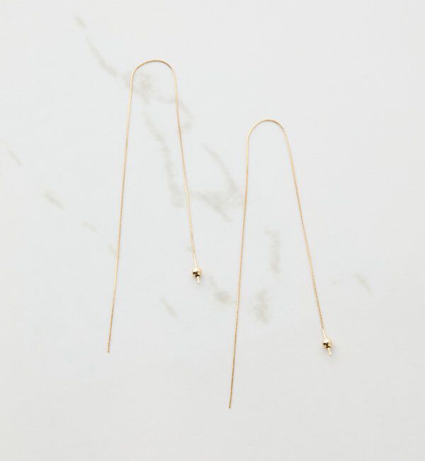  「【CEPIE./セピエ】ロングチェーンピアス」|リング|ゴールド