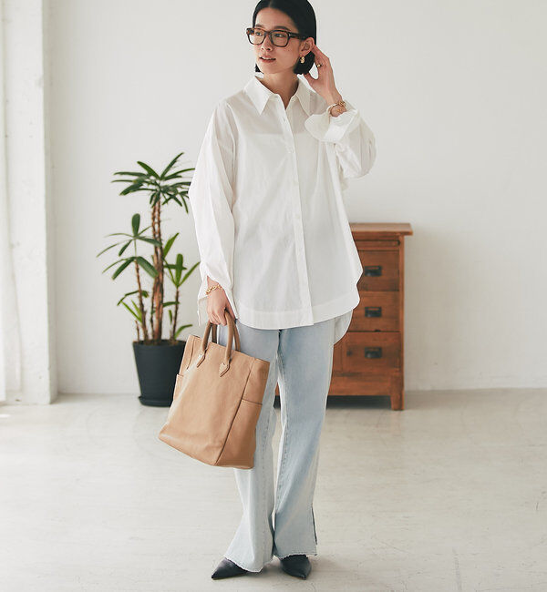  「【全骨格美脚見え！】slit DENIM」|デニム|