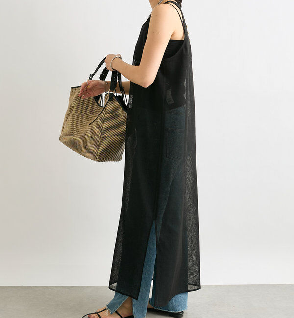  「【全骨格美脚見え！】slit DENIM」|デニム|