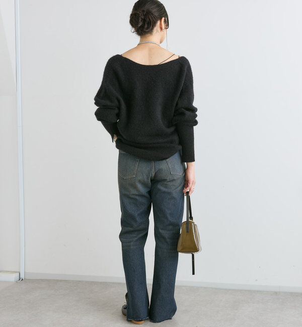  「【全骨格美脚見え！】slit DENIM」|デニム|