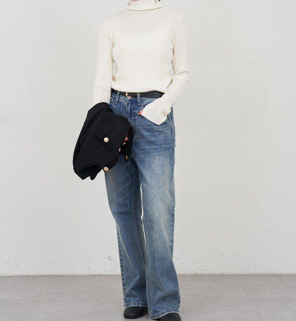  「ハイネックリブニット」|ニット・セーター|