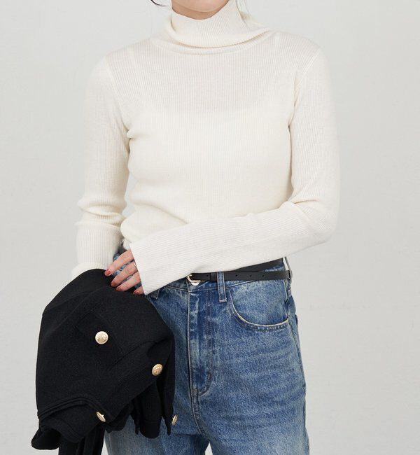  「ハイネックリブニット」|ニット・セーター|