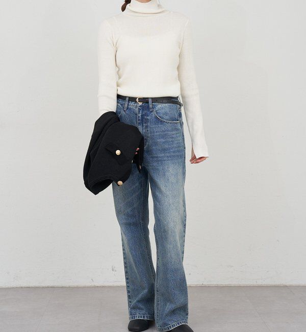  「ハイネックリブニット」|ニット・セーター|