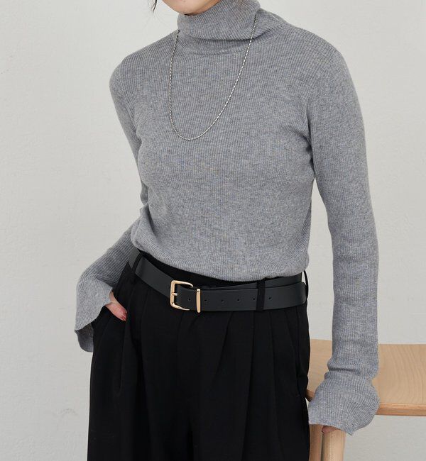  「ハイネックリブニット」|ニット・セーター|