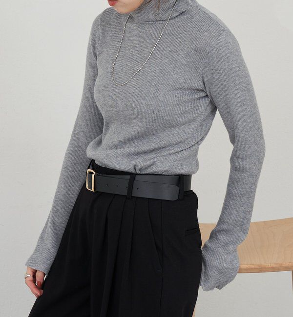  「ハイネックリブニット」|ニット・セーター|