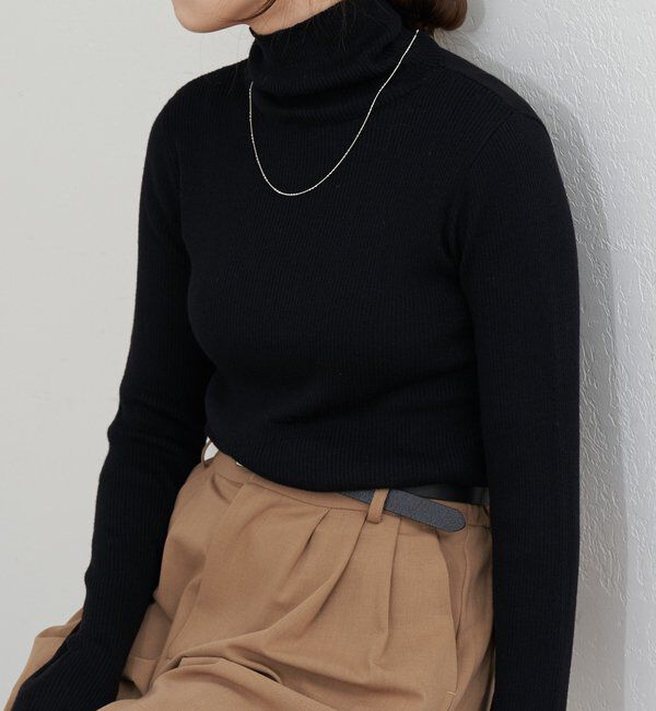  「ハイネックリブニット」|ニット・セーター|