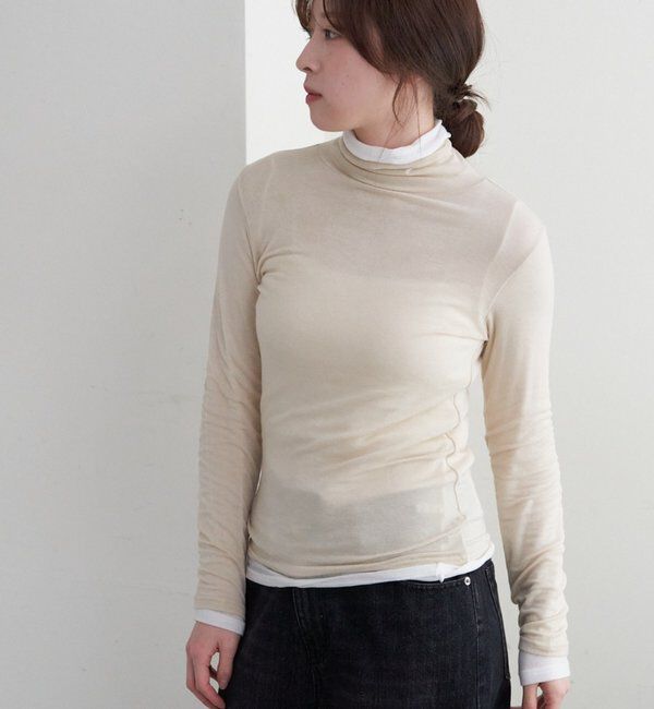  「シアータートルプルオーバー」|ニット・セーター|ベージュその他1