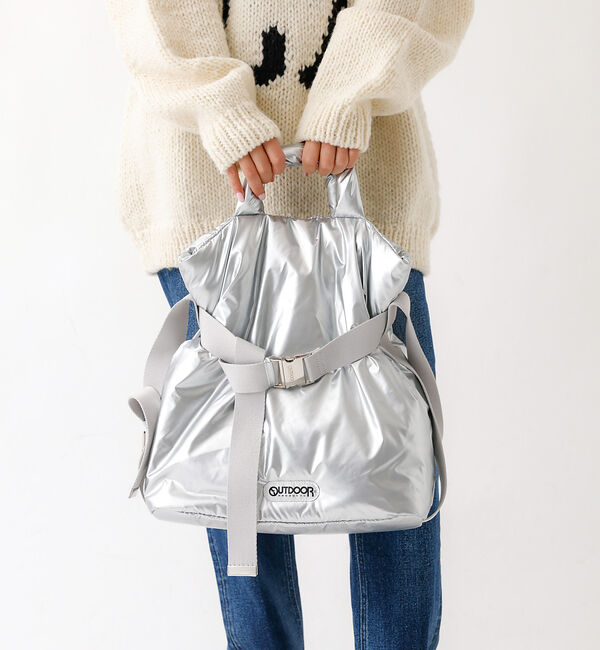 Rouge vif「【OUTDOOR PRODUCTS / アウトドアプロダクツ】2wayTote」|ショルダー・メッセンジャー|シルバー