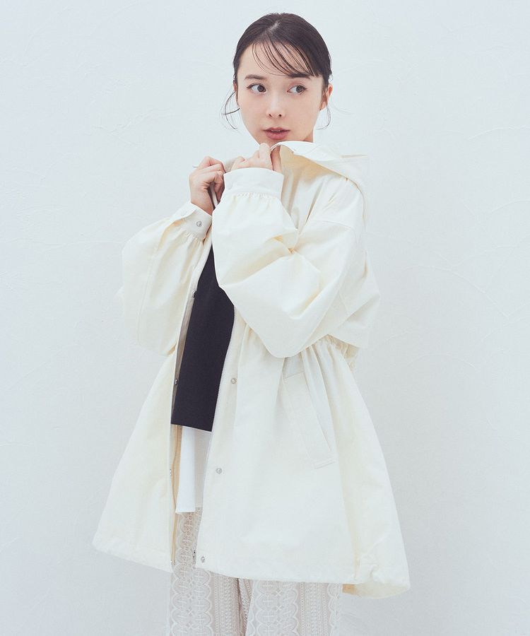 earth music&ecology「ドロストミドル丈パーカー」|ブルゾン・スタジャン|