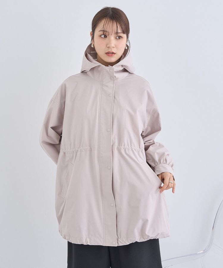 earth music&ecology「ドロストミドル丈パーカー」|ブルゾン・スタジャン|