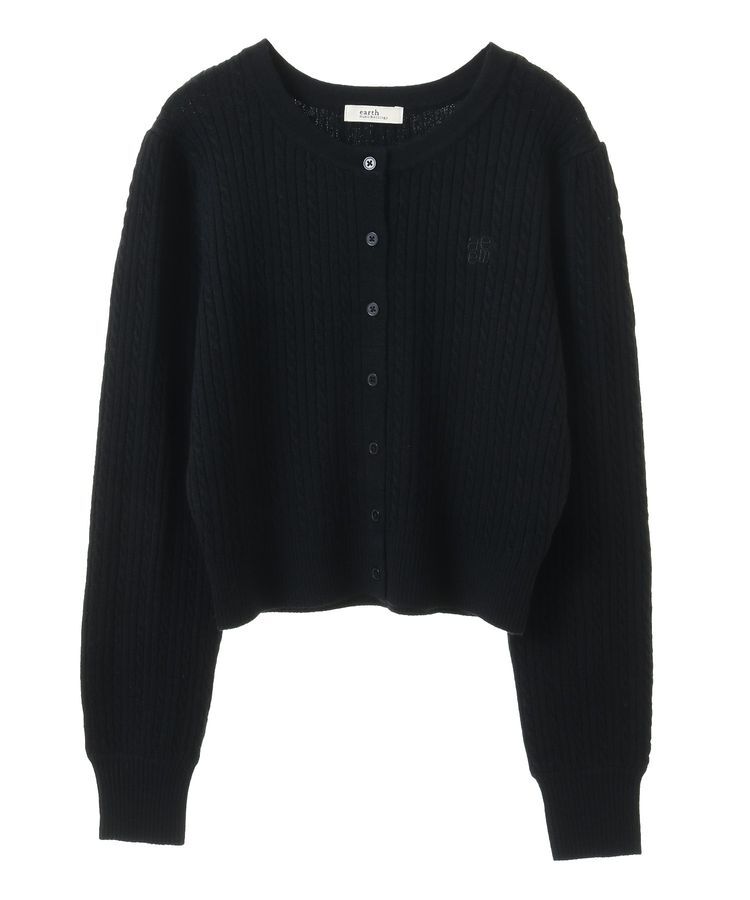 earth music&ecology「ミニケーブルコンパクトカーディガン」|カーディガン|