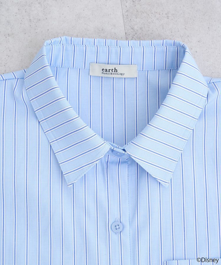 earth music&ecology「チップ&デール/ストライプシャツ」|シャツ・ブラウス|