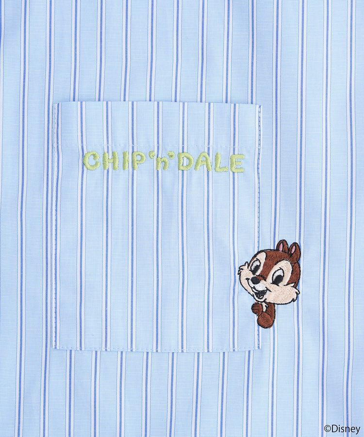 earth music&ecology「チップ&デール/ストライプシャツ」|シャツ・ブラウス|