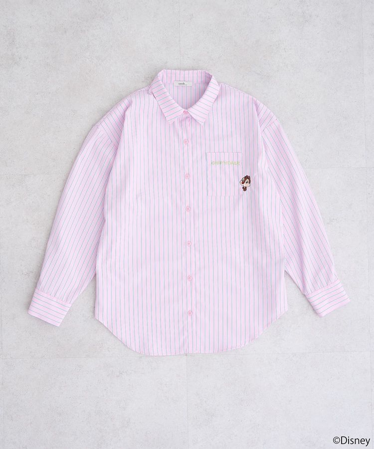 earth music&ecology「チップ&デール/ストライプシャツ」|シャツ・ブラウス|