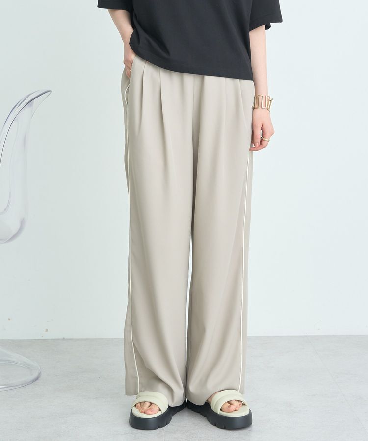earth music&ecology「とろとろラインパンツ」|その他|Beige