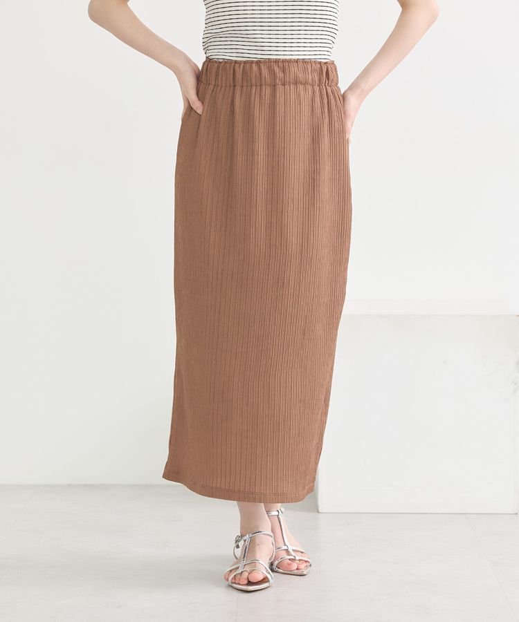 earth music&ecology「選べる丈カットナロースカート」|タイト|