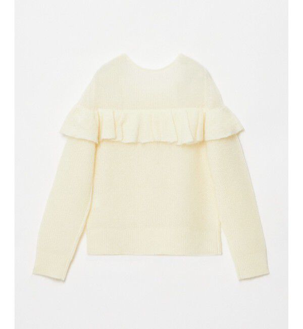 LOULOU WILLOUGHBY「【LOULOU WILLOUGHBY】モヘヤラッフルプルオーバー」|ニット・セーター|