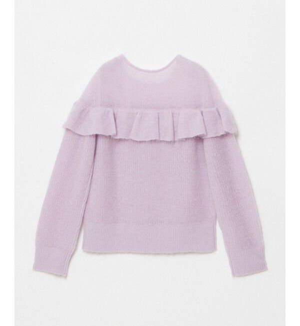 LOULOU WILLOUGHBY「【LOULOU WILLOUGHBY】モヘヤラッフルプルオーバー」|ニット・セーター|