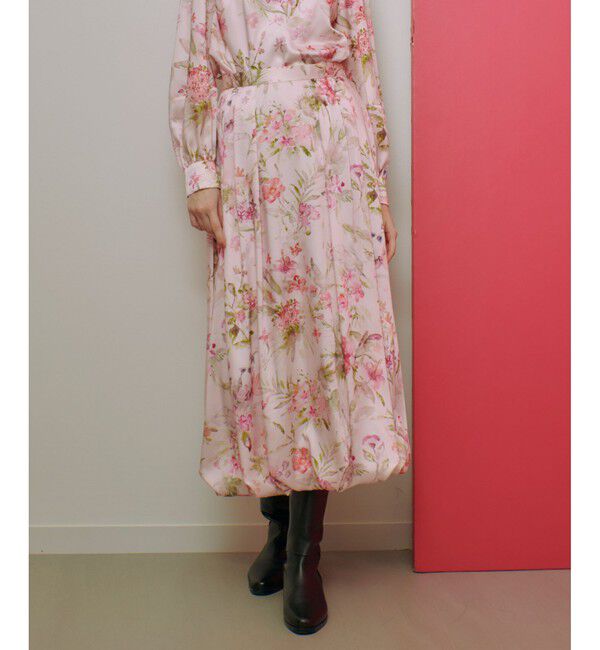 LOULOU WILLOUGHBY「【LOULOU WILLOUGHBY】RATTIソフトフラワプリントバルーンスカート」|スカート|