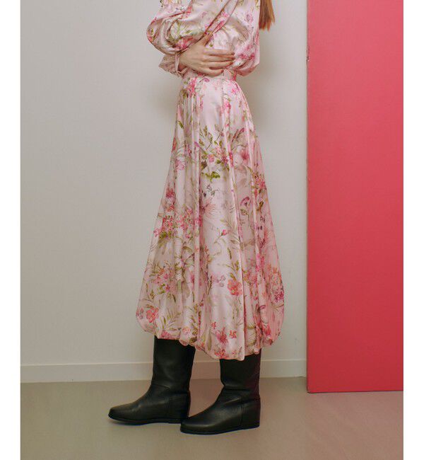 LOULOU WILLOUGHBY「【LOULOU WILLOUGHBY】RATTIソフトフラワプリントバルーンスカート」|スカート|